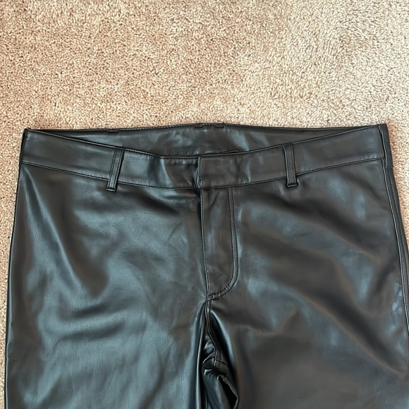 Free People Sasha Cropped Flare Faux Leather Pants - Picture 4 of 11